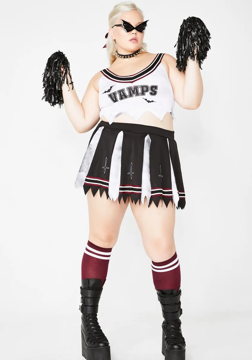 Varsity Vamp Cheerleader Costume Set sold by Dolls Kill product image thumbnail 5