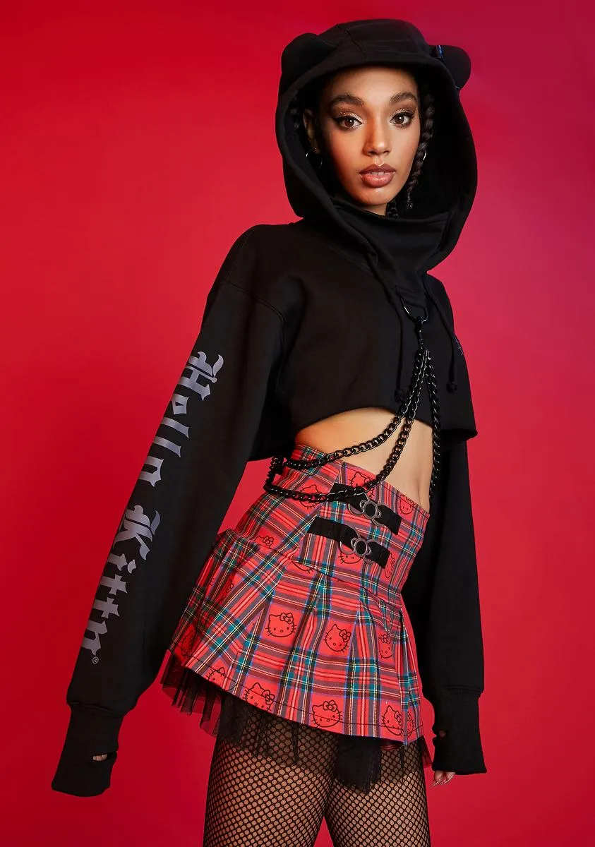 Charming Troublemaker Cropped Hoodie sold by Dolls Kill product image thumbnail 2