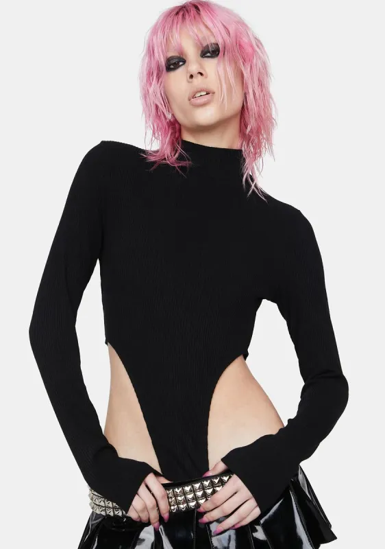 Mock Neck G-String Bodysuit sold by Dolls Kill