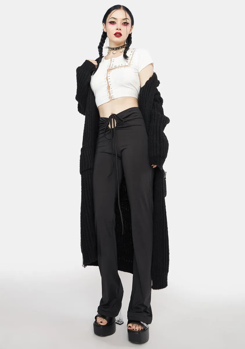 Miss Unstoppable Safety Pin Crop Top sold by Dolls Kill product image thumbnail 3