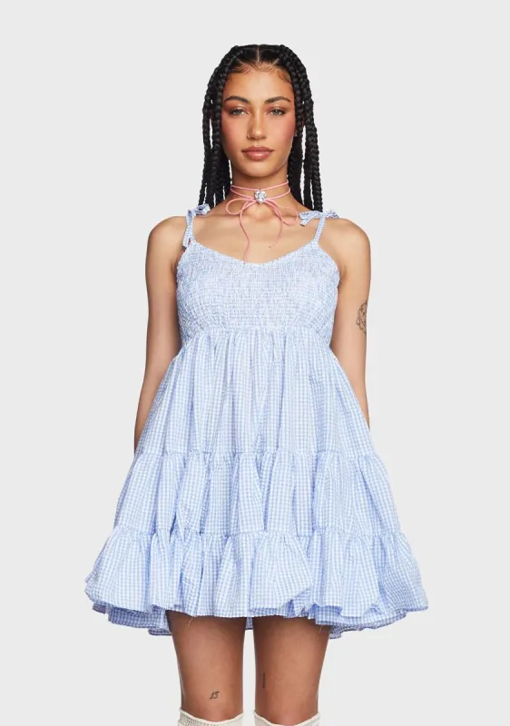 Sky Two Step Dance Mini Dress made by Dolls Kill