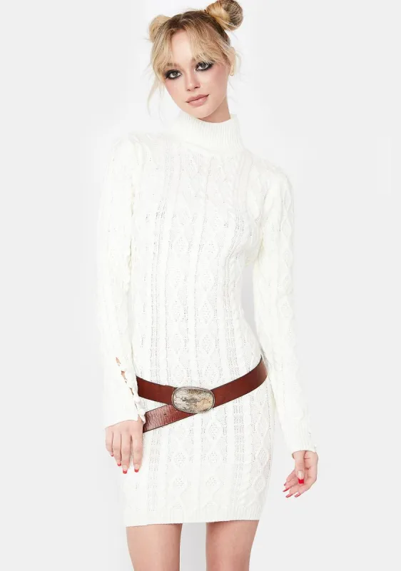 I Move Around Cable Knit Dress sold by Dolls Kill