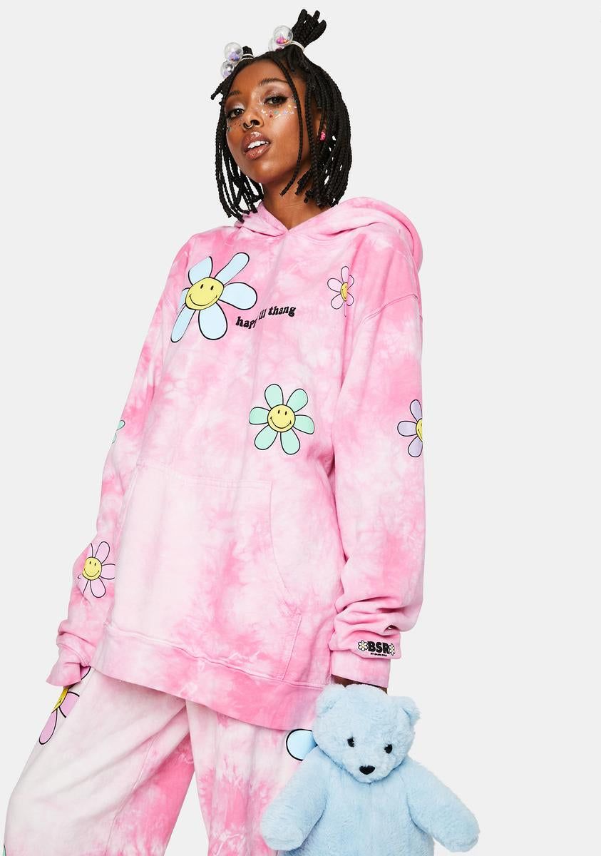 Fuschia Lil Thang Tie Dye Hoodie sold by Dolls Kill product image thumbnail 2