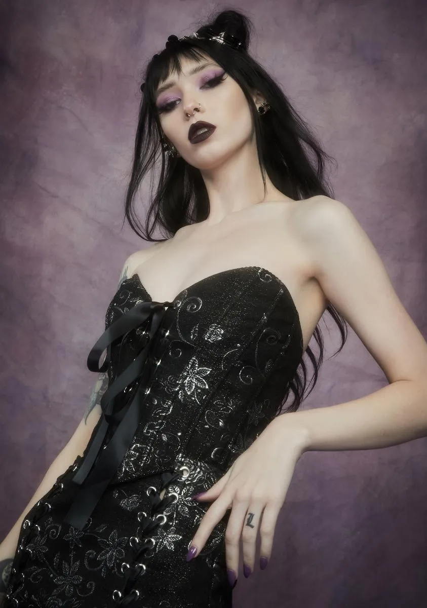 Night Music Brocade Corset sold by Dolls Kill product image thumbnail 2