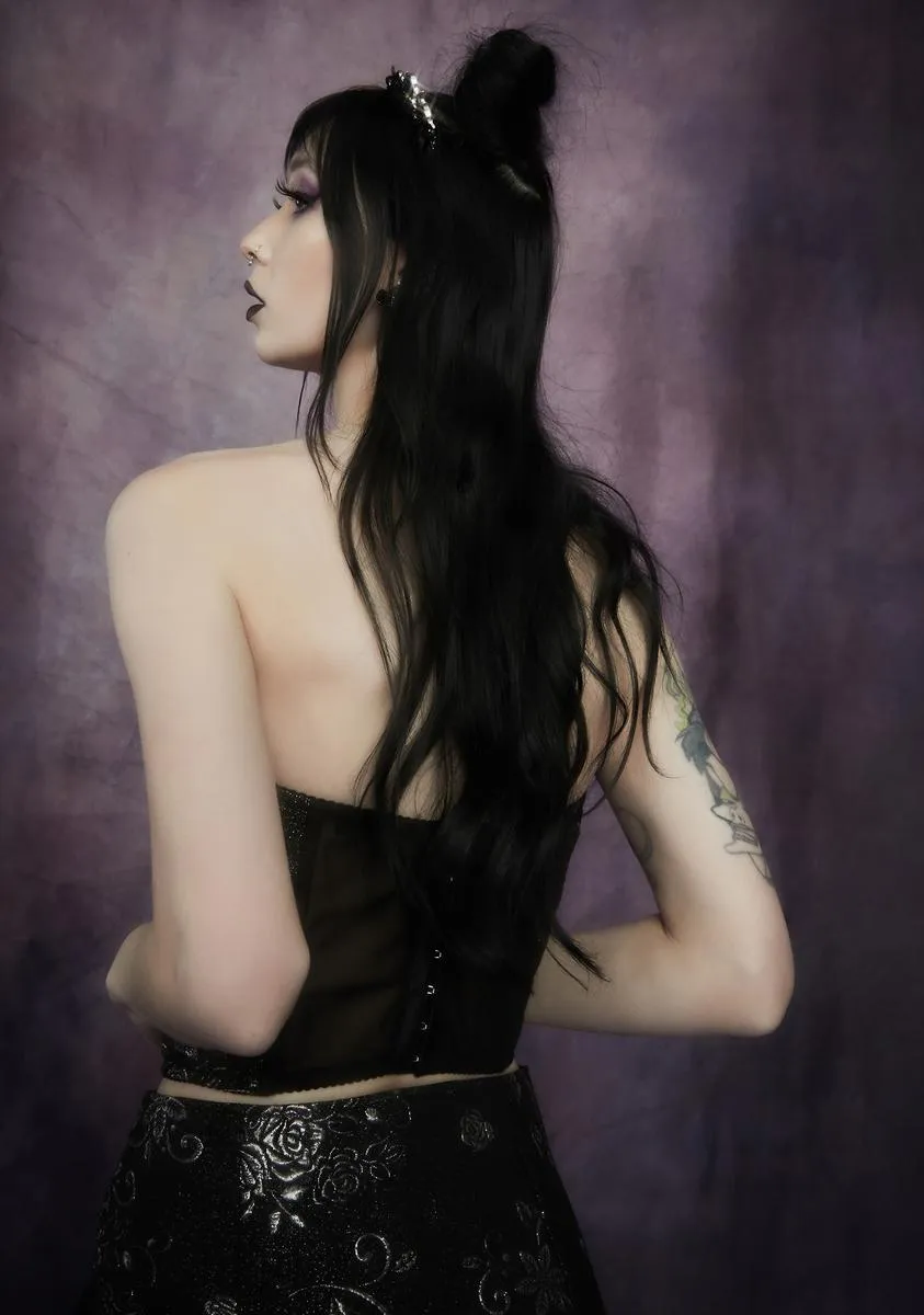 Night Music Brocade Corset sold by Dolls Kill product image thumbnail 4