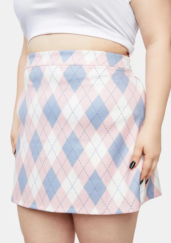 Plus Candy Jeepin' Around Mini Skirt sold by Dolls Kill