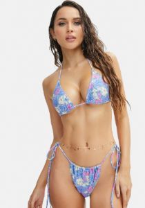 Pastel Floral Pamita Bikini Top sold by Dolls Kill