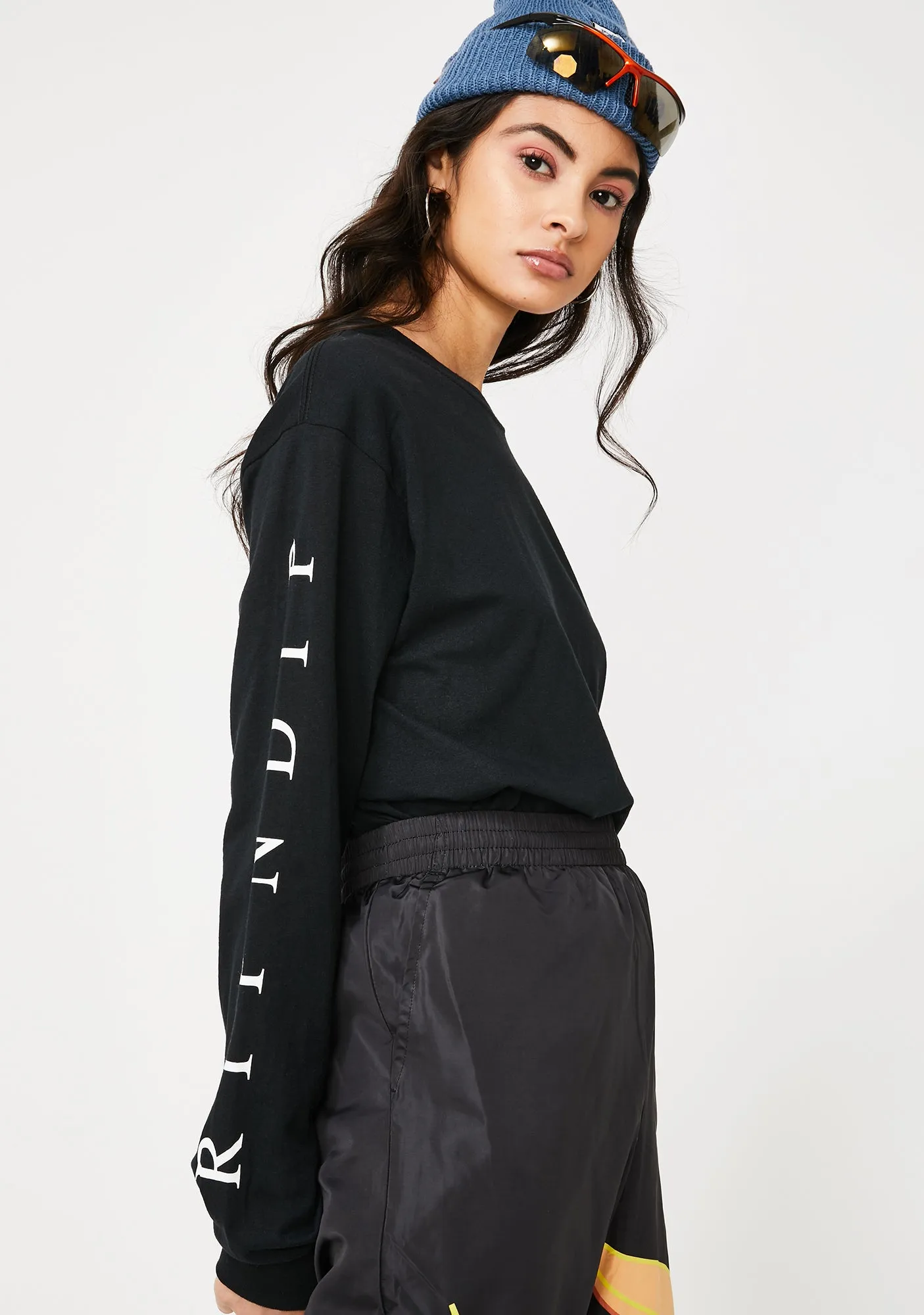 Black Heavenly Bodies Long Sleeve Graphic Tee sold by Dolls Kill product image thumbnail 4