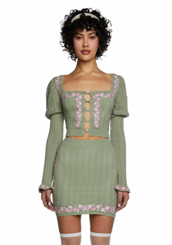 Crown Jewel Knit Top sold by Dolls Kill
