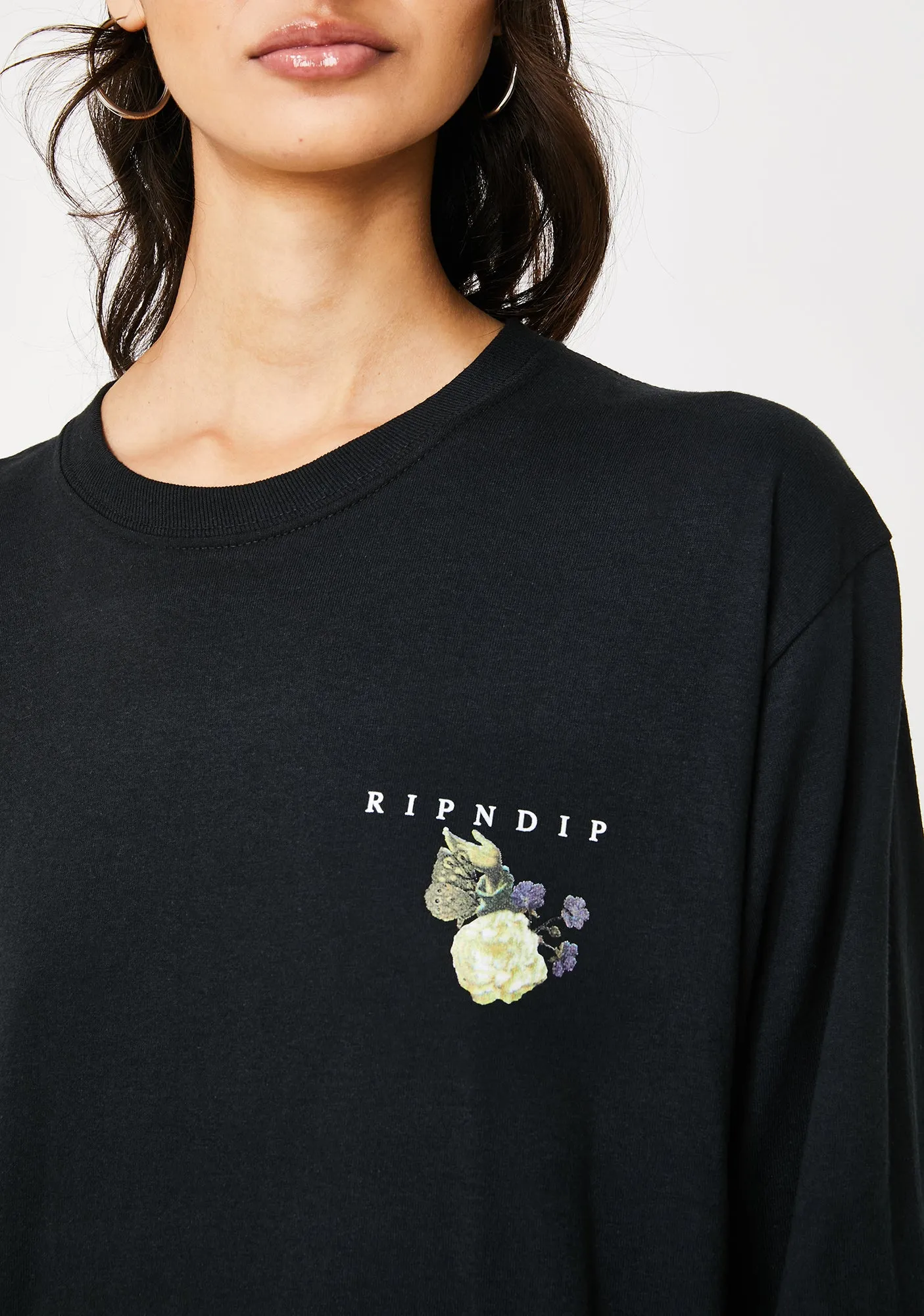 Black Heavenly Bodies Long Sleeve Graphic Tee sold by Dolls Kill product image thumbnail 2