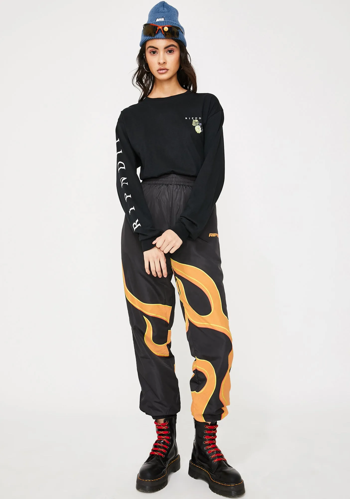 Black Heavenly Bodies Long Sleeve Graphic Tee sold by Dolls Kill product image thumbnail 3