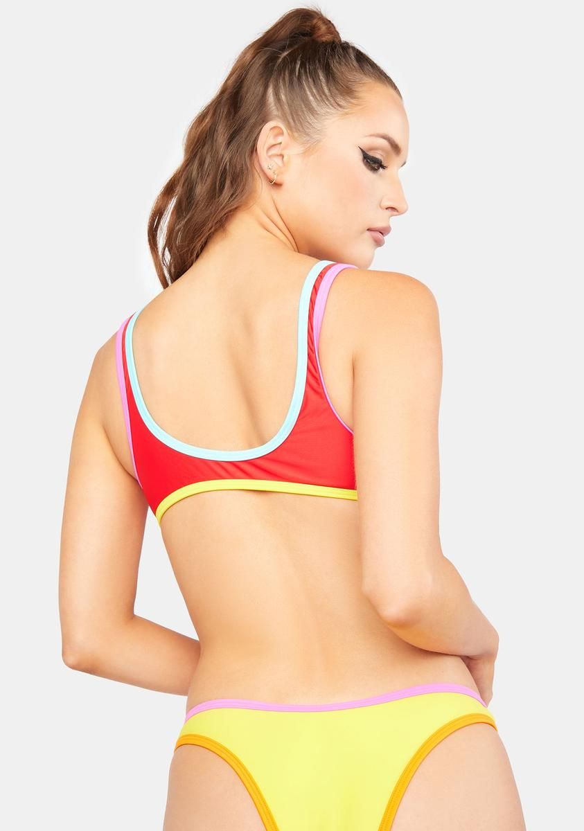 The Yellow Contrast 90s Duo Bikini Bottoms sold by Dolls Kill product image thumbnail 4