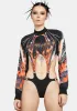 See You In Hell Cut-Out Bodysuit sold by Dolls Kill