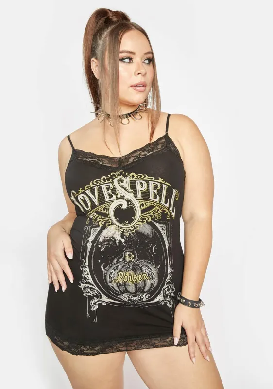 Plus Love Spell Cami Dress sold by Dolls Kill