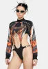 See You In Hell Cut-Out Bodysuit sold by Dolls Kill