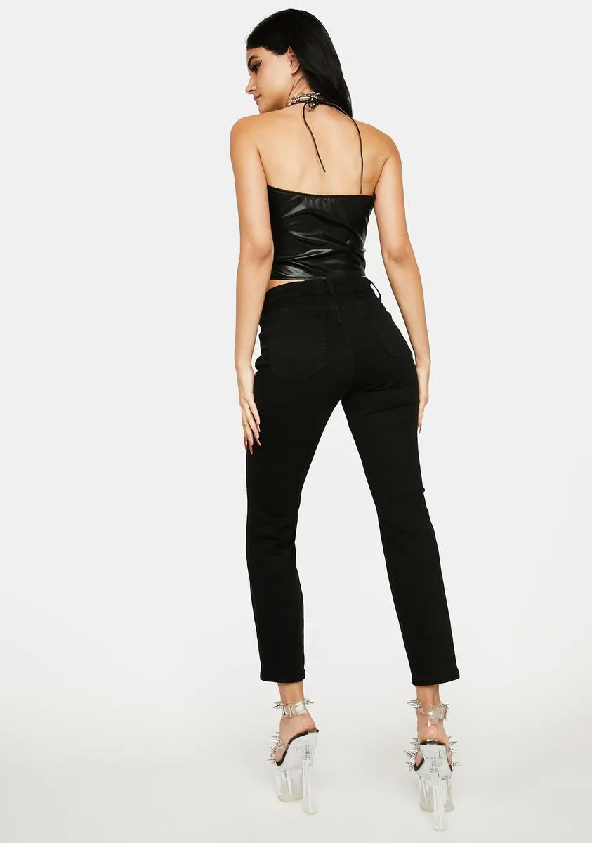 Always Overthinking Distressed Jeans sold by Dolls Kill product image thumbnail 4