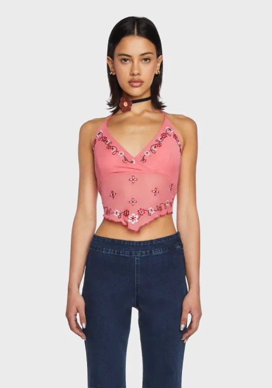 Big City Romance Halter Top sold by Dolls Kill