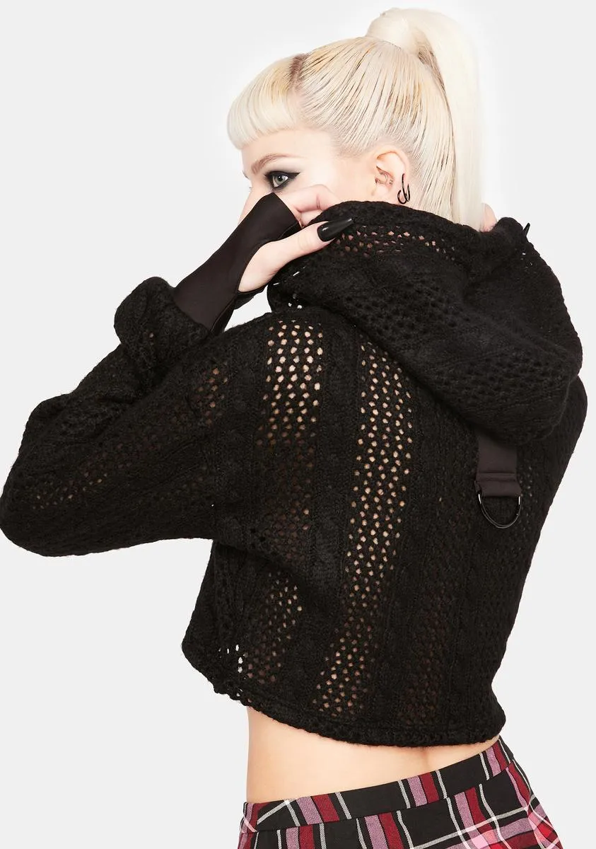 Cropped Hoodie Sweater sold by Dolls Kill product image thumbnail 4