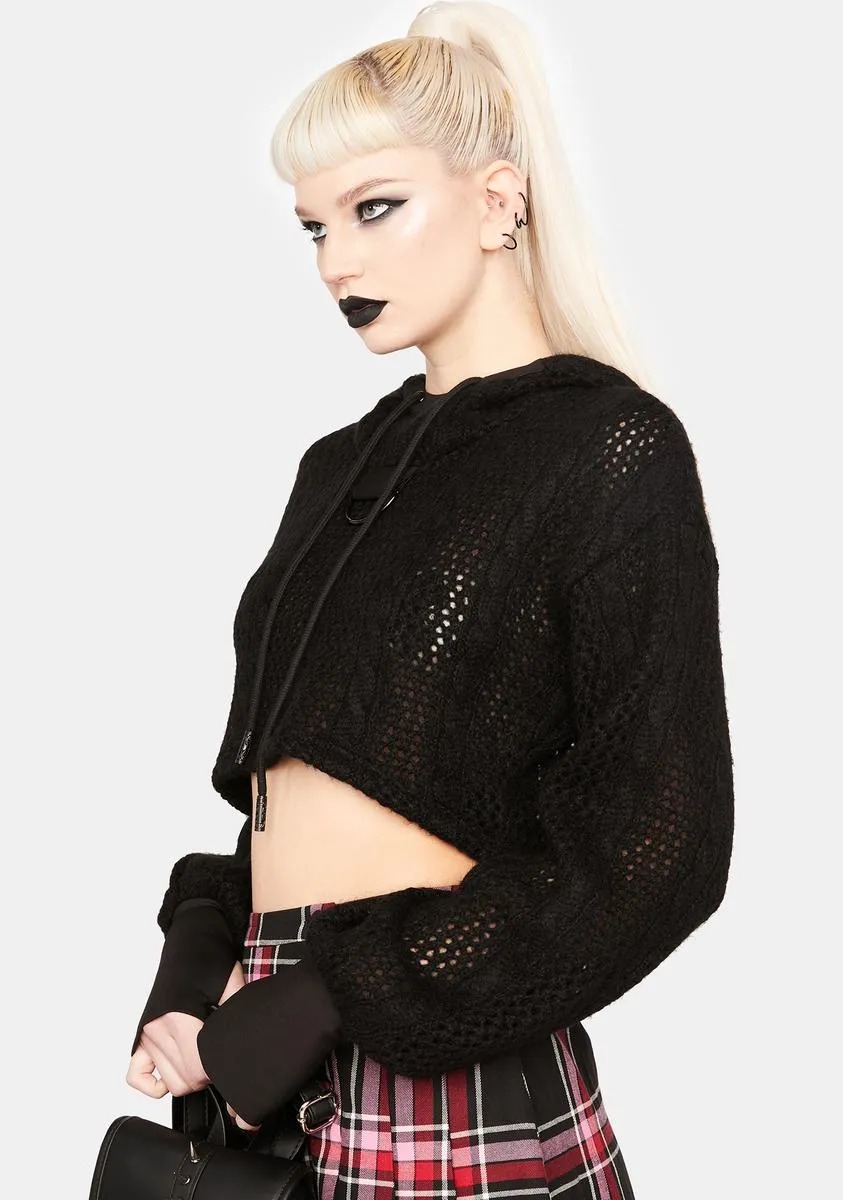 Cropped Hoodie Sweater sold by Dolls Kill product image thumbnail 2