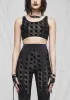 Synth Layered Logo Print Mesh Leggings sold by Dolls Kill