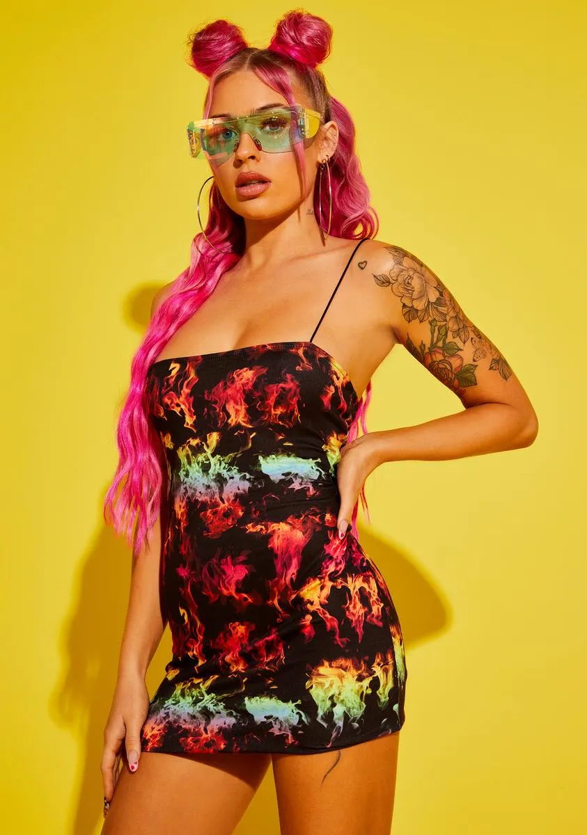 Stay Vibrant Mini Bodycon Dress sold by Dolls Kill product image thumbnail 4