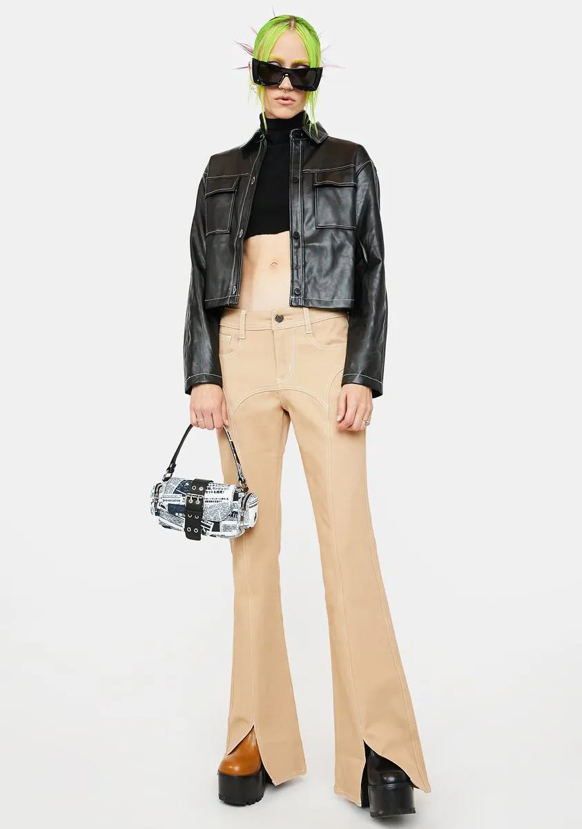 Emile Vegan Leather Jacket sold by Dolls Kill product image thumbnail 3