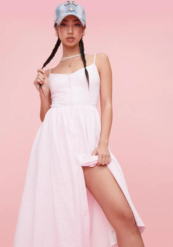 Enchanted Touch Gingham Midi Dress sold by Dolls Kill