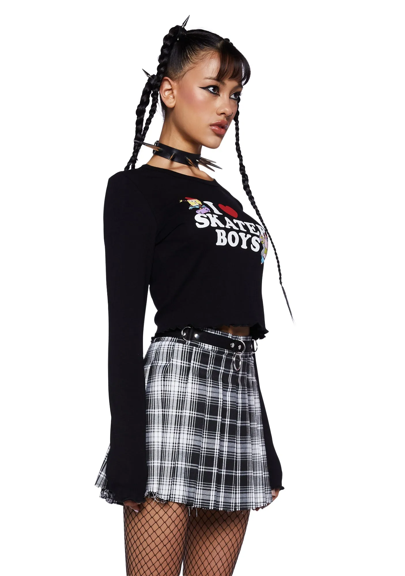 Rock It Up Long Sleeve Tee sold by Dolls Kill product image thumbnail 3