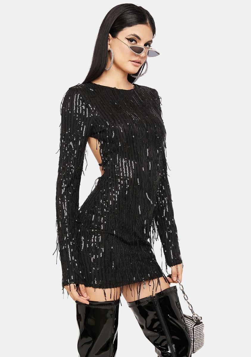 Night Full Of Flirting Sequin Dress sold by Dolls Kill product image thumbnail 4