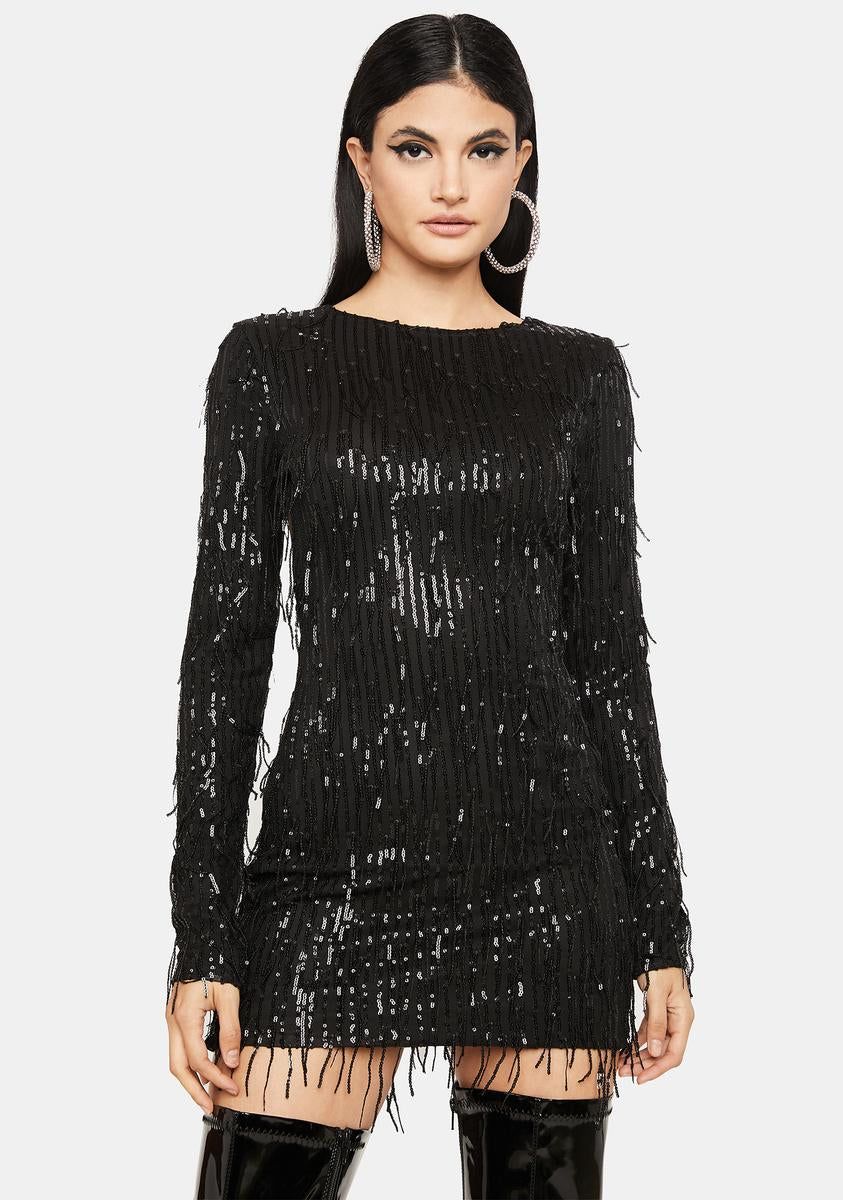 Night Full Of Flirting Sequin Dress sold by Dolls Kill