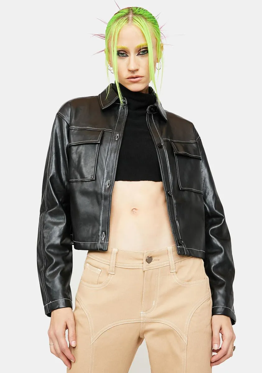 Emile Vegan Leather Jacket sold by Dolls Kill
