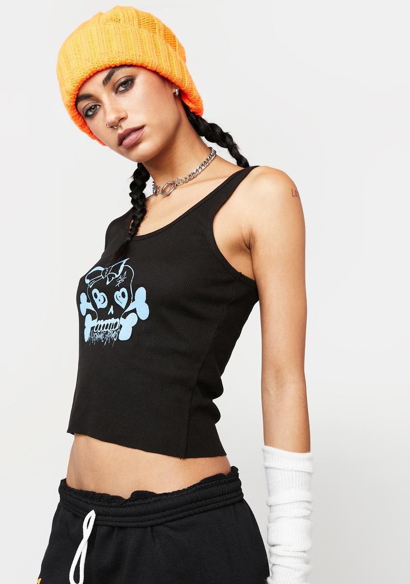 Skull Candy Graphic Tank sold by Dolls Kill product image thumbnail 2