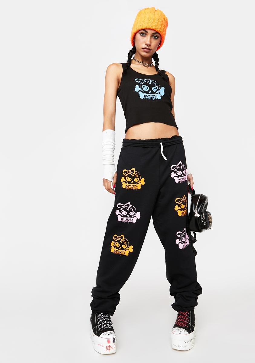 Skull Candy Graphic Tank sold by Dolls Kill product image thumbnail 3