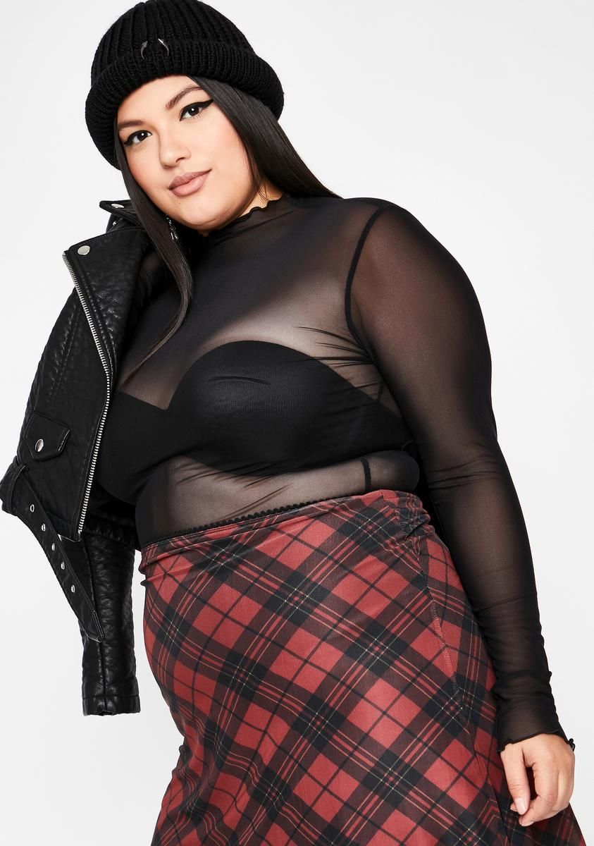 So Sure Of Myself Mesh Top sold by Dolls Kill product image thumbnail 2