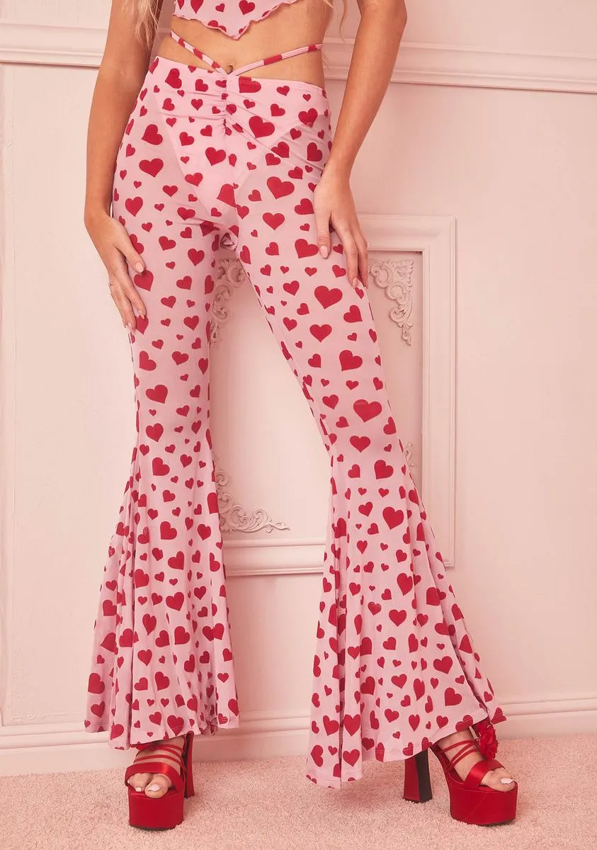 Love Surrounds Me Mesh Flares sold by Dolls Kill