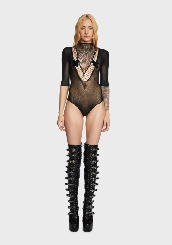 Out Till Dawn Bodysuit - Black sold by Dolls Kill