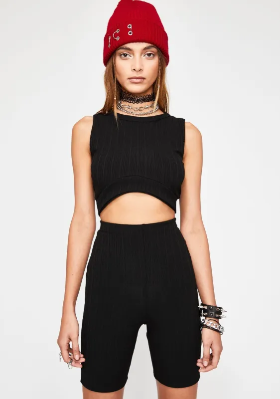 Nocturnal Gym Bestiez Biker Shorts Set sold by Dolls Kill