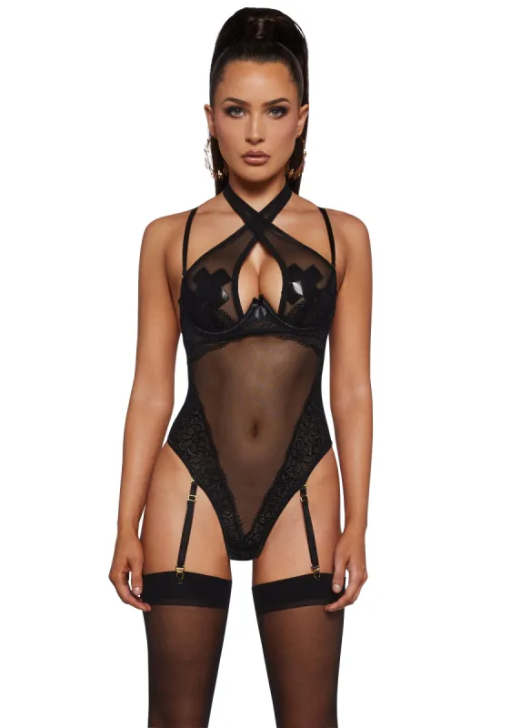 Drama Craving Mesh Bodysuit made by Dolls Kill