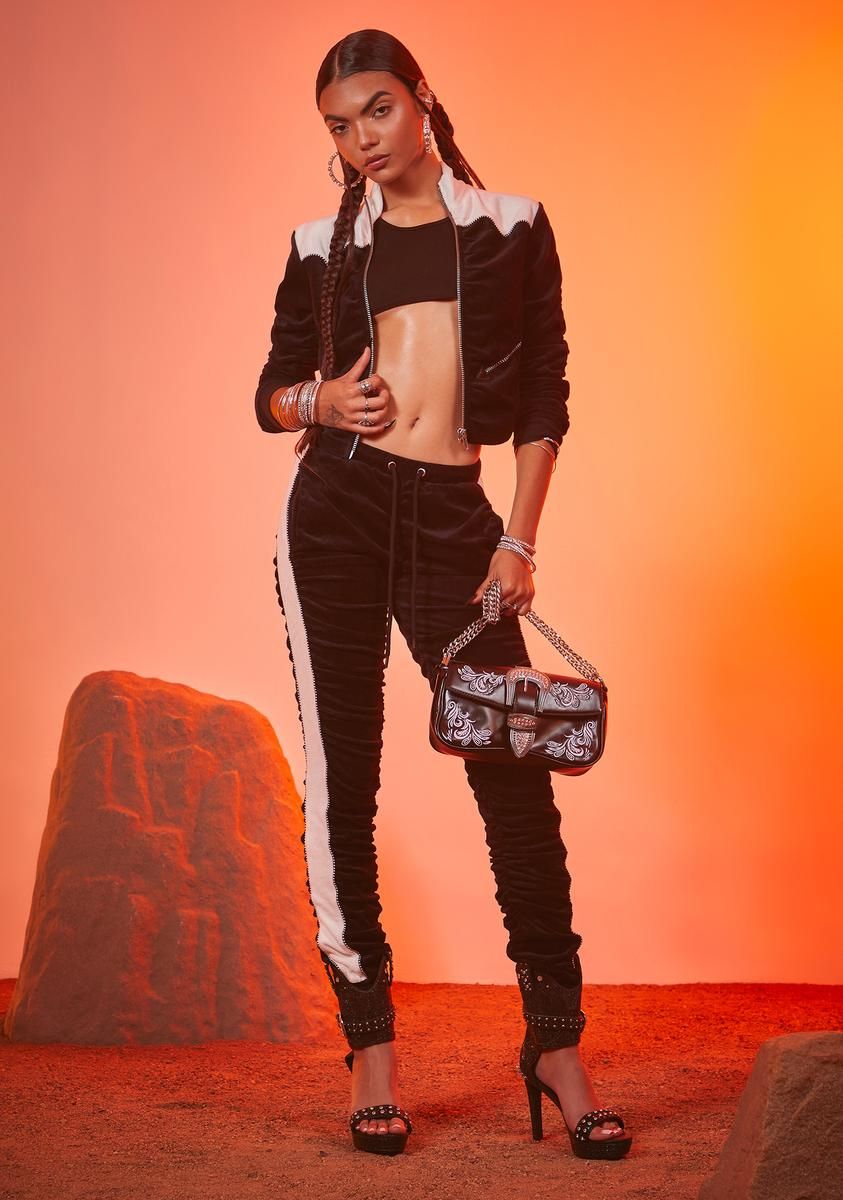 Vintage Taste Velour Track Jacket sold by Dolls Kill product image thumbnail 3