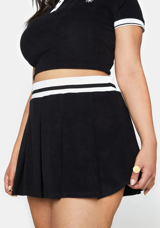 Plus Bucket List Adventures Pleated Skirt sold by Dolls Kill