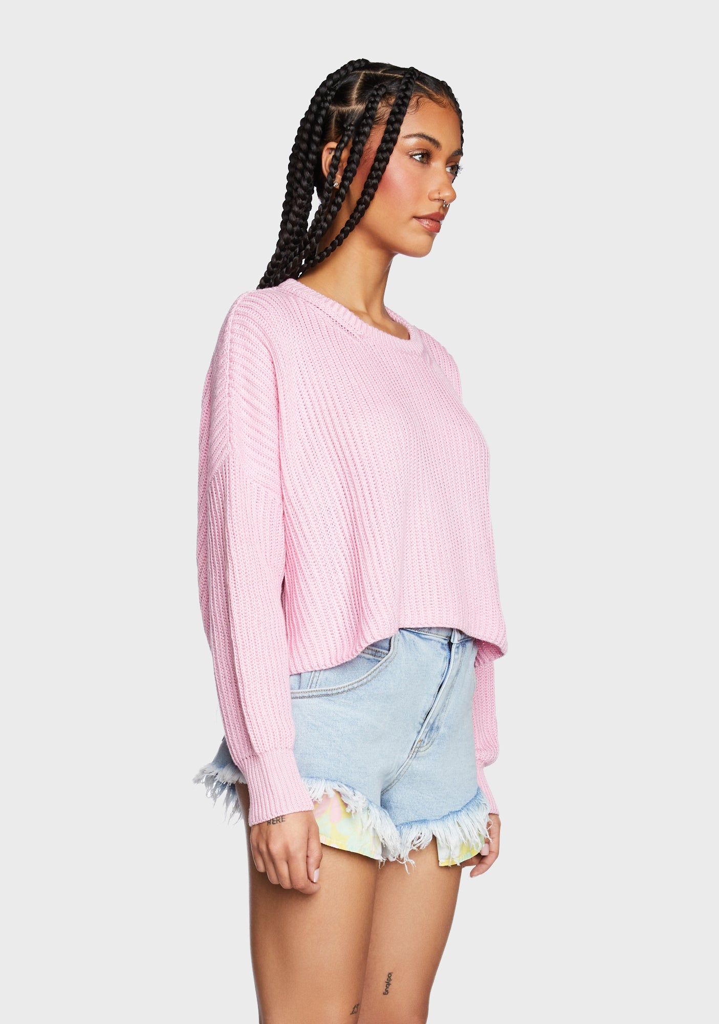 Keepin' Things Casual Cropped Sweater sold by Dolls Kill product image thumbnail 5