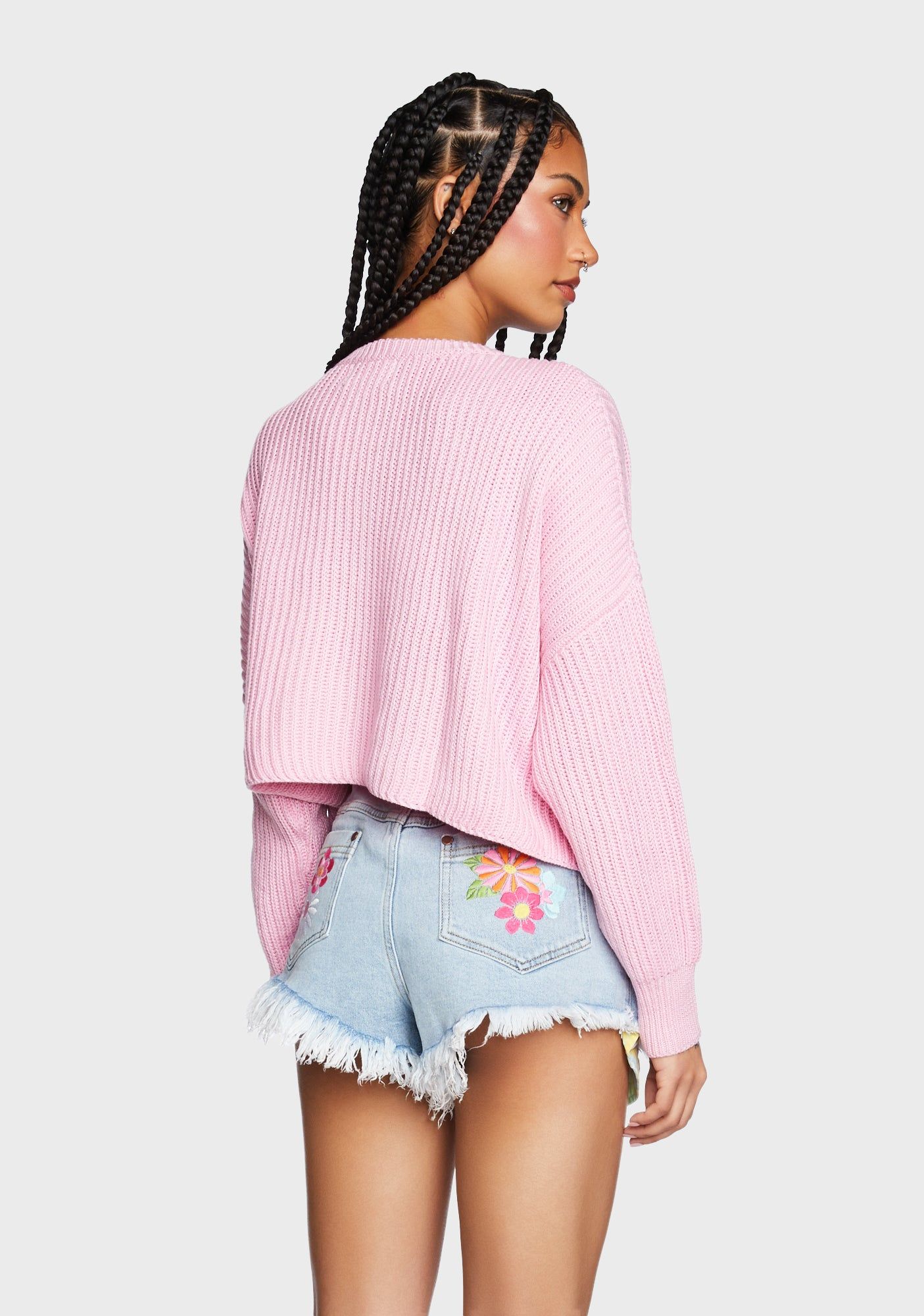 Keepin' Things Casual Cropped Sweater sold by Dolls Kill product image thumbnail 4