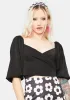 Night Perfect Poetry Puff Sleeve Crop Top sold by Dolls Kill