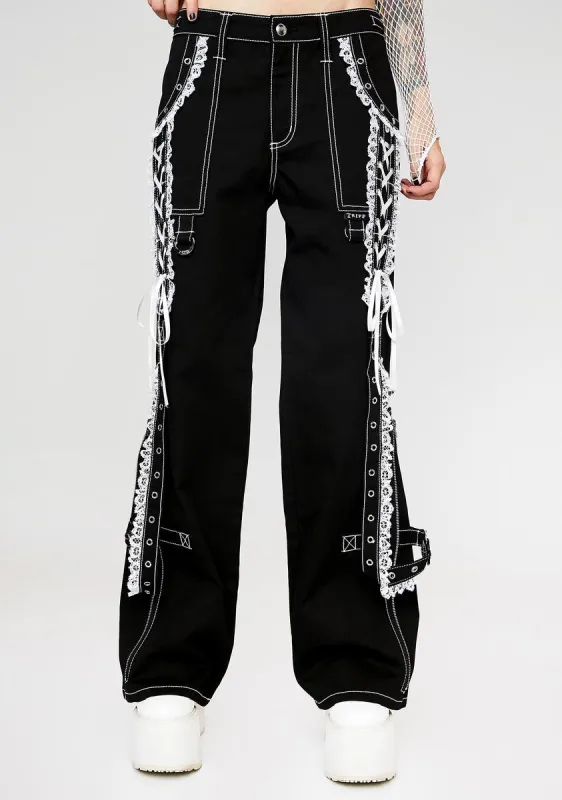 Lace Dark Street Pants sold by Dolls Kill