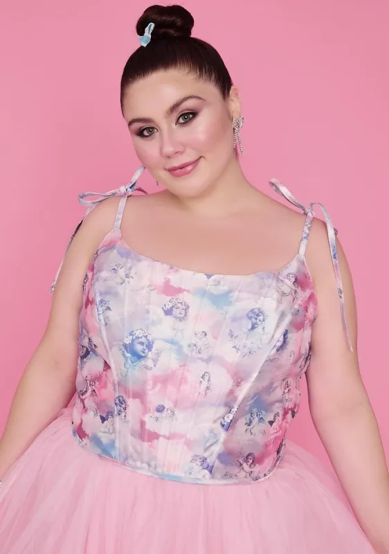 She's On Cloud Nine Corset Top sold by Dolls Kill