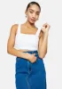Ivory Left On Read Ribbed Bralette Top sold by Dolls Kill