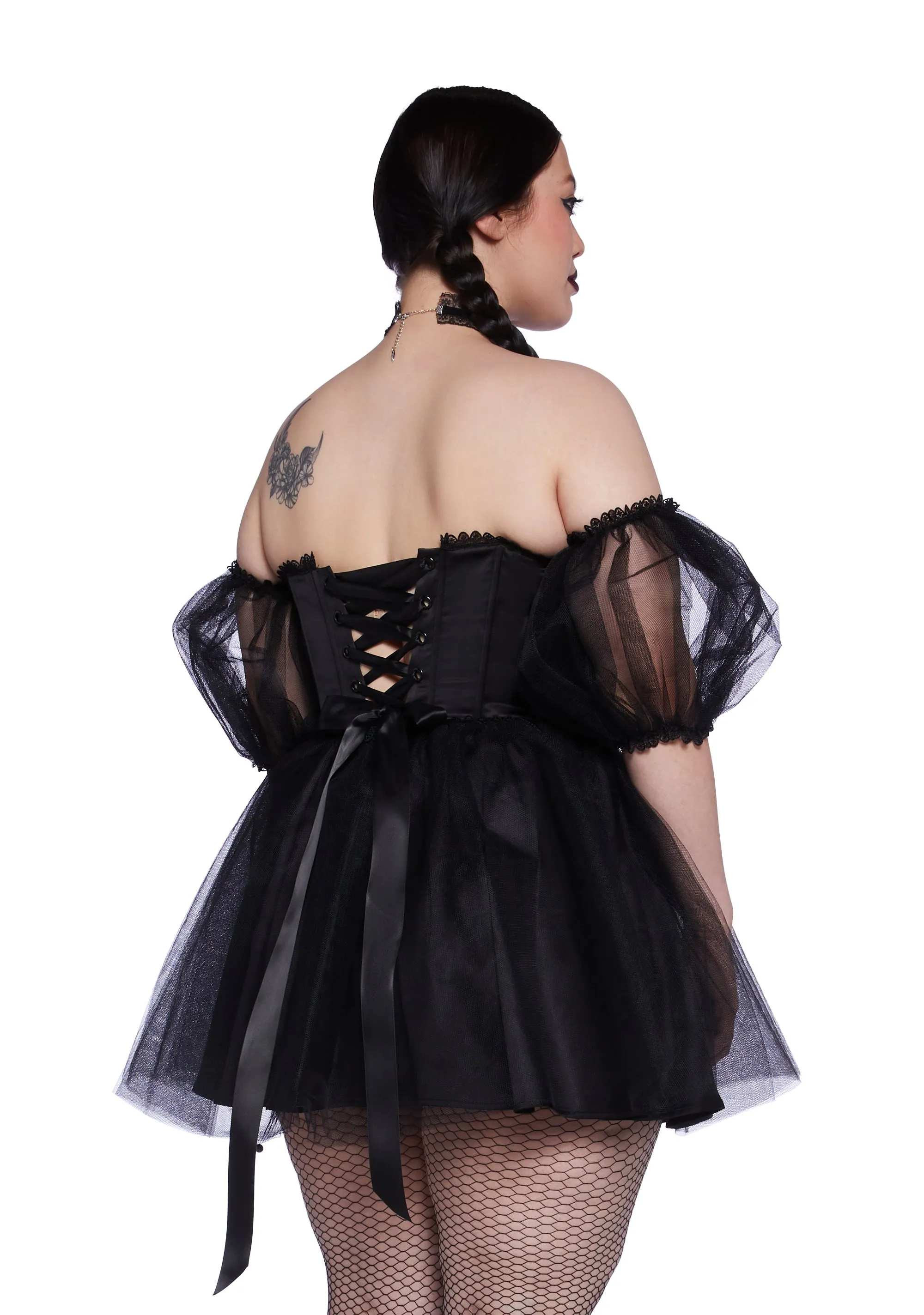 Plus Eternal Sacrifice Mini Dress - Black sold by Dolls Kill product image thumbnail 4