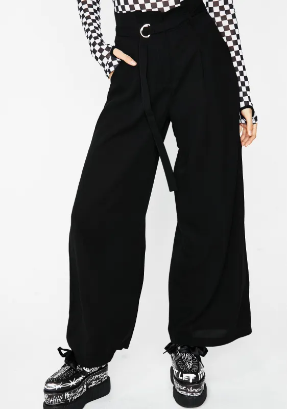 Onyx Get Movin' Belted Pants sold by Dolls Kill