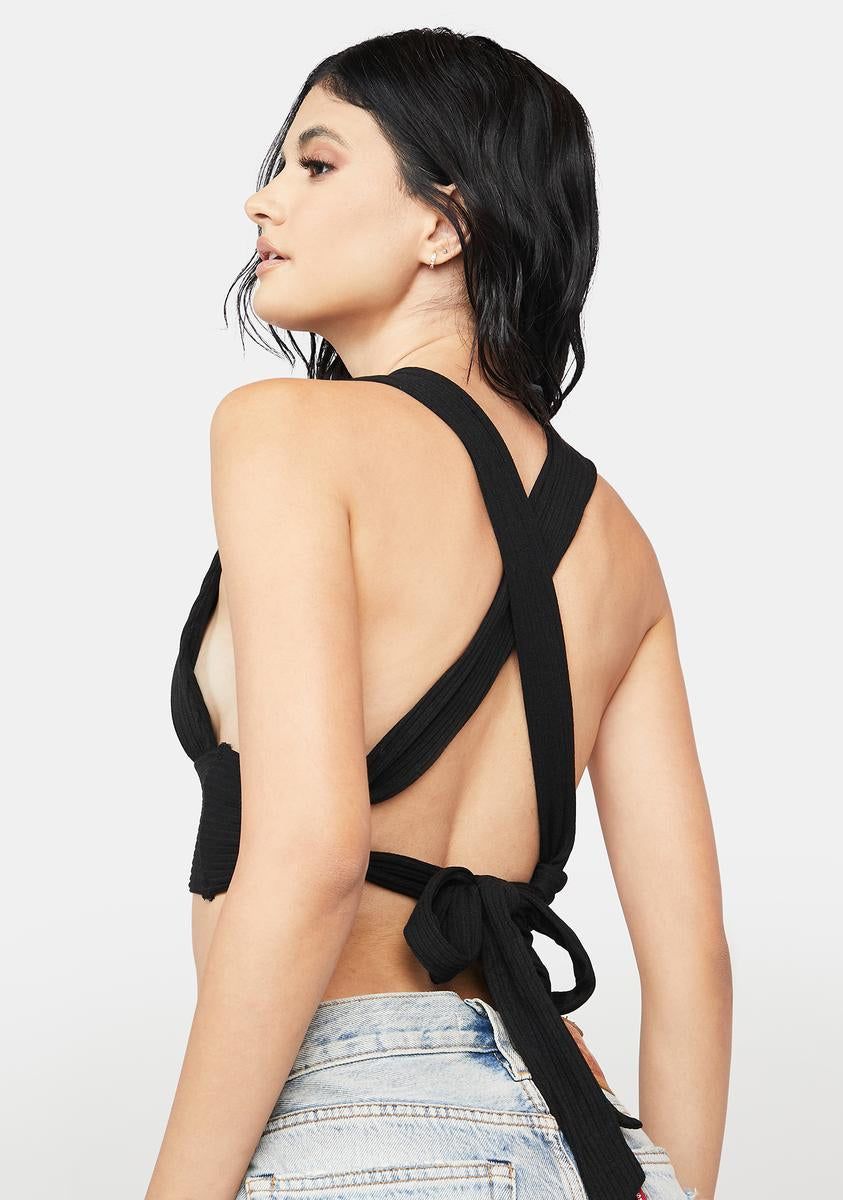 Back On Track Halter Crop Top sold by Dolls Kill product image thumbnail 4