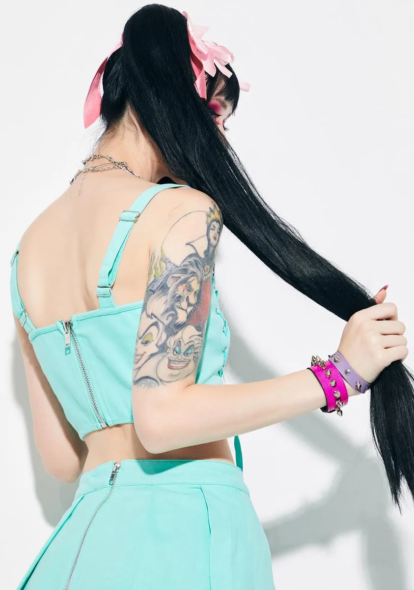 Perfect Strangers Lace Up Corset Top sold by Dolls Kill product image thumbnail 4